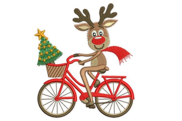 Review: Christmas Deer on Bike for Apparel