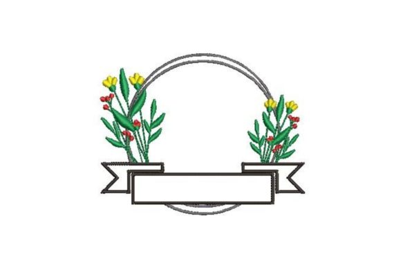 Review: Personalisable Family Wreath Embroidery Design